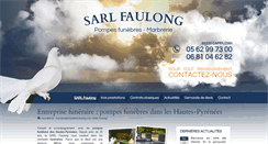 Desktop Screenshot of pompes-funebres-faulong.com